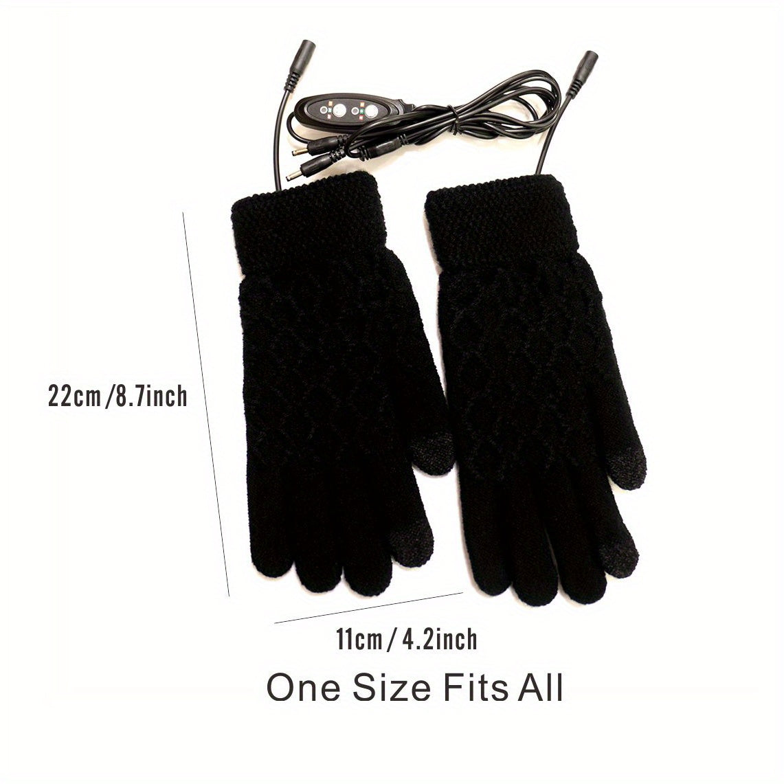 Universal USB Plug-in Heating Gloves For Men And Women, With Touch Screen, Three Temperature Ranges, And Three Adjustable Durations. Choose