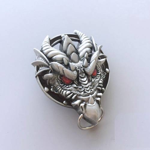 Men‘s Zinc alloy Leather Belt Buckle Vintage Western dragon shape Pattern US Local Shipping