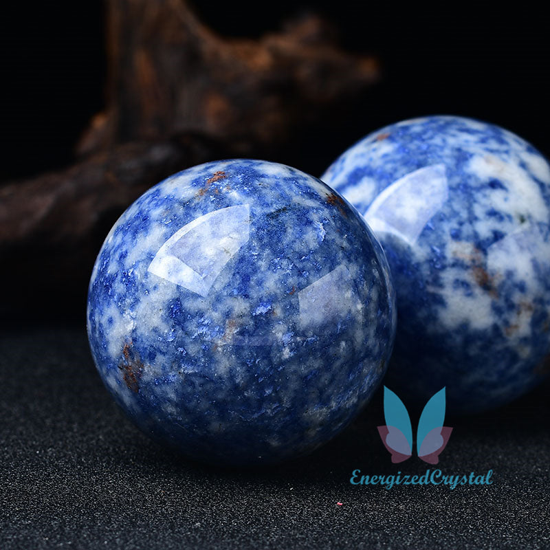 2.5'' 0.78LB Blue Sodalite Sephere Natural Crystal Healing Ball Meditation Decor