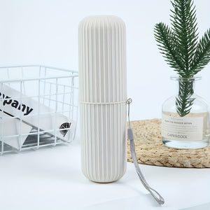 1pc Hypoallergenic Portable Travel Toothbrush Holder Set with Storage for Mouthwash and Toothpaste - Essential for Business Trips