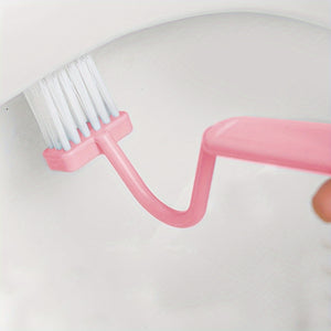 1pc V-shaped Toilet Brush, Small Toilet Brush, No Dead Corner Cleaning Brush, The Household Bathroom Artifact, Can Turn The Toilet Elbow To