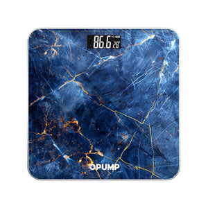OPUMP High Precision Digital Bathroom Scale, Electronic Weight Scale, Accurate, Safe, Easy to Read, High Capacity, with Backlit HD LCD Display, 400 Lbs Capacity, Switchable Between Kg/lb/st, Includes 3 AAA Batteries