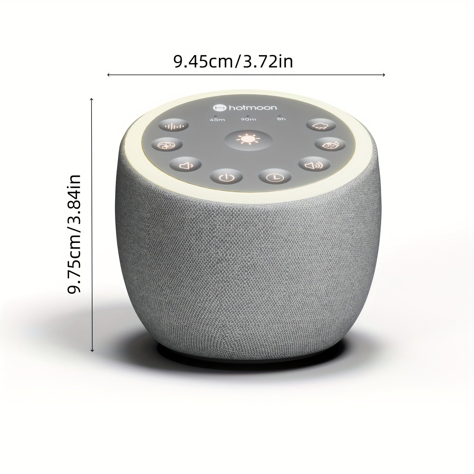 40 Soothing Sounds Cocoon Plus USB White Noise Machine - 32-Level Adjustable Volume, 8-Color Night Light, 4 Timers, Memory Function - Sleek Design, Plug-In, Sound Tool for Sleep, Yoga, Meditation