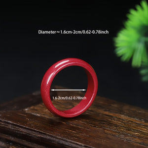 1pc Men's Natural Raw Stone Jute Ring Couples Ring Good Luck Ring