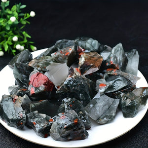 Natural Rough African Blood Stone, African Blood Stone Aromatherapy Diffuser Stone, Christmas Gifts, Raw Stone Healing Crystal Stone Home De