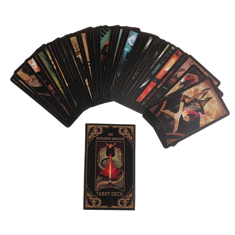 1 Pack/78pcs The Dungeons Dragons Tarot Deck Tarot ,New Cards, Party Game Card