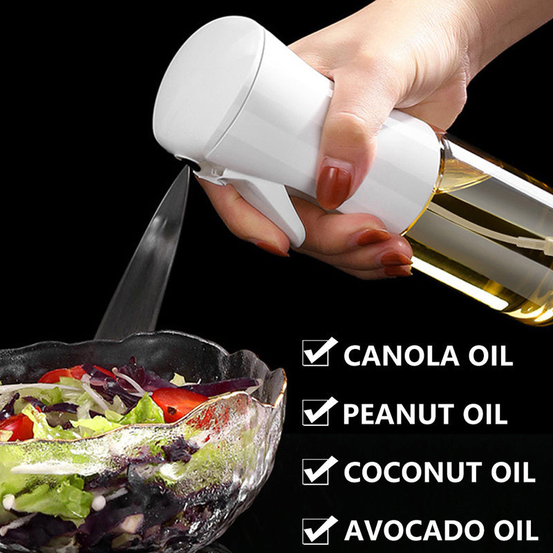 1pc Leak-Proof Olive Oil Sprayer Bottle for Kitchen, BBQ, Air Fryer, and Camping - 7.4oz/10.8oz Capacity