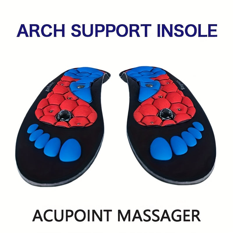 ComfortPlus Acupressure Insoles for Men & Women - Arch Support, Reflex Relax Foot Pads