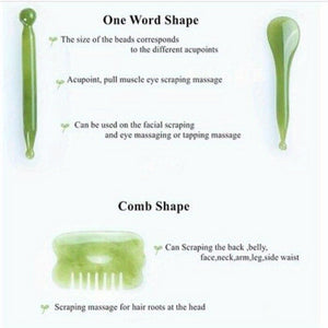 7pcs Gua Sha Beauty Massage Tool Set - Natural Resin Gua Sha Scrapers For Face, Back & Neck - Relax Muscles & Release Stress - Mother's Day