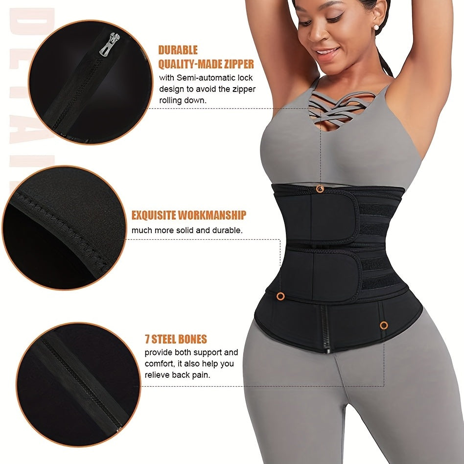 1pc Waist Shaping Belt For Shaping Abdomen, Self Cultivation, Sweating Training Device, Adjustable Waistband Lumbar Support For Weight Loss