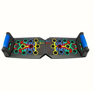 1pc Home Foldable Push Up Board, Multifunctional 28 Hole Fitness Board, Suitable For Physical Exercise, Chest Muscle Exercise, Strength Training Equipment