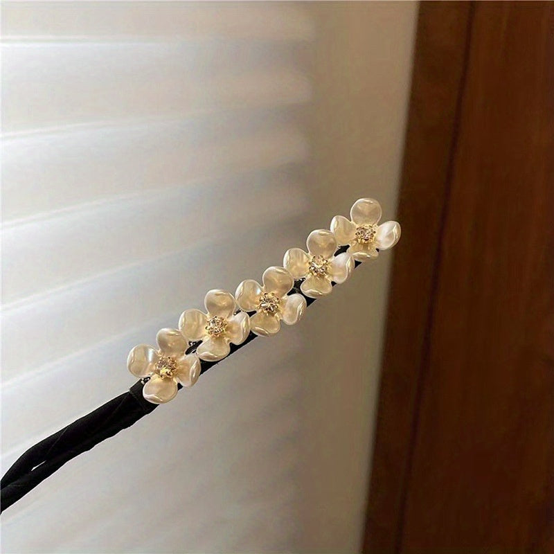 Women's Faux Pearl Hair Pin Device Insert Head Pin Female Braid Hair Back Head Hair Clip Y2K