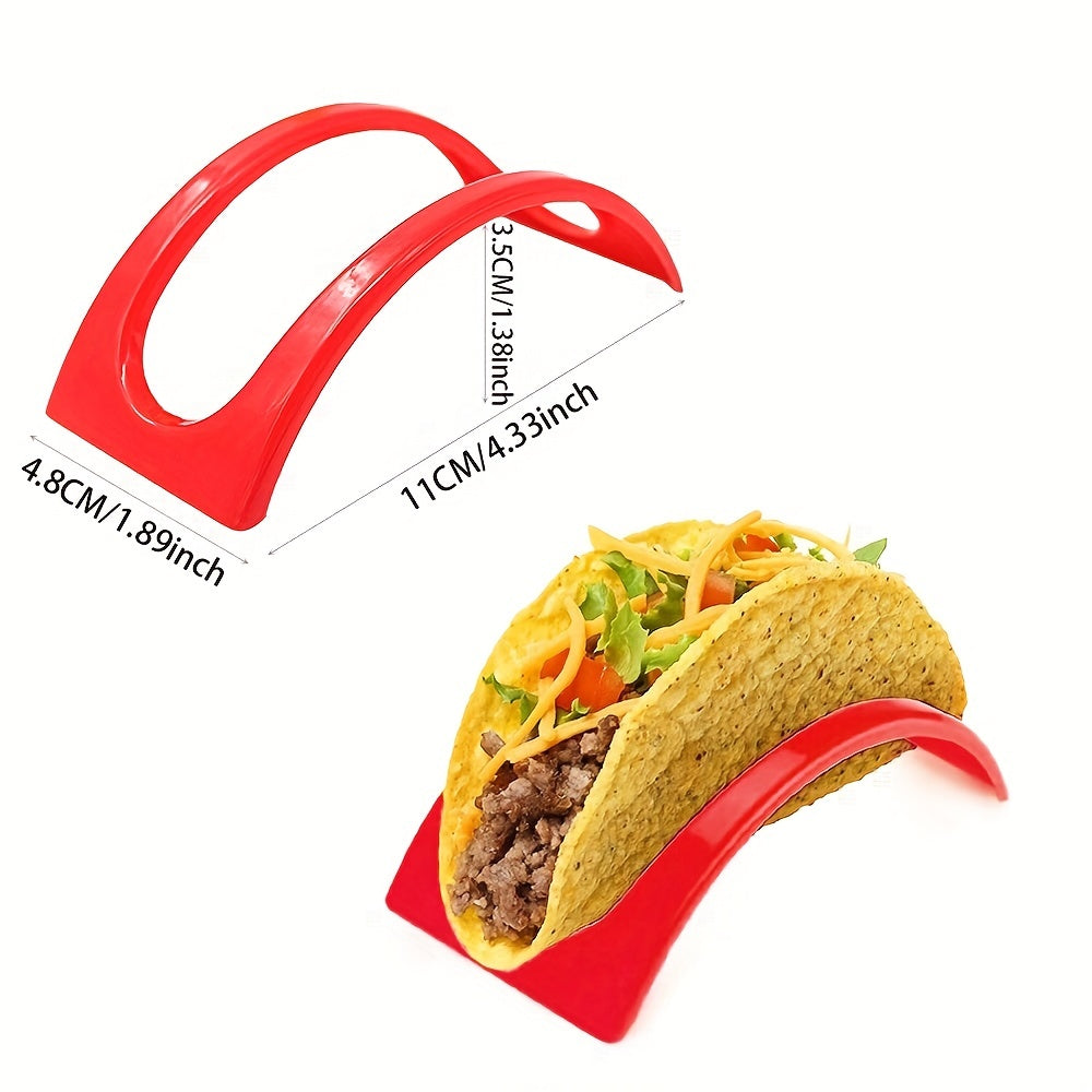 3/6/12/18pcs, Taco Holder, Reusable Taco Holder, Washable Colorful Taco Rack, Tortilla Holder, Pancake Rack, Pancake Holder, Kitchen Stuff,