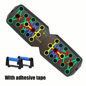 1pc Home Foldable Push Up Board, Multifunctional 28 Hole Fitness Board, Suitable For Physical Exercise, Chest Muscle Exercise, Strength Training Equipment