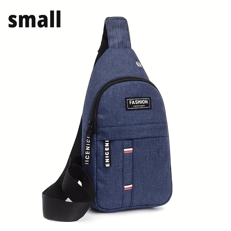 1pc Men's Small Casual Outdoor Chest Bag, Mountaineering Cycling Shoulder Bag, Waterproof Sports Small Messenger Bag