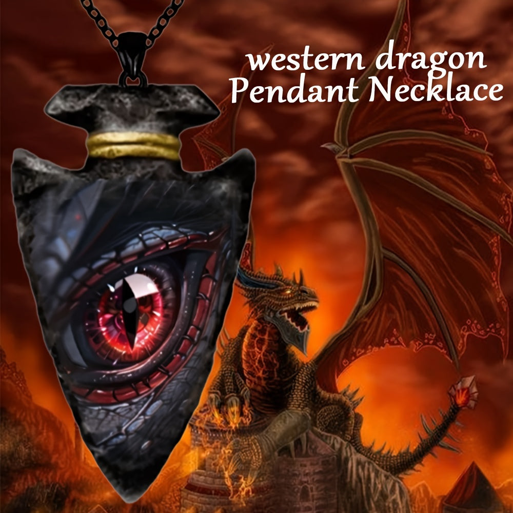 Dragon Eye Pendant Necklace Hip Hop Unisex Style Punk Necklace For Men Women Jewelry Gift