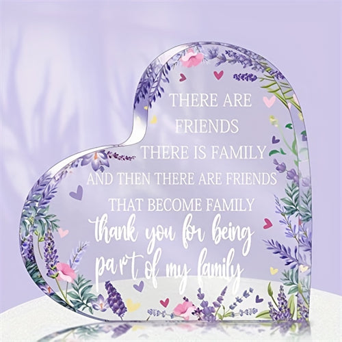 1pc, Acrylic Friendship Gift, Party Decoration, Lavender Gift, Girlfriend Gift, Best Friend Gift Friend Birthday Gift