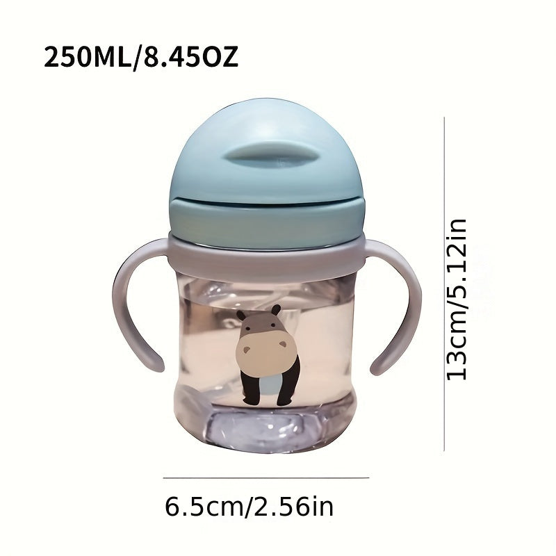 Creative Cute Water Cup, Straw Cup With Scale, Suitable For Outdoor Sports