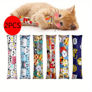 2pcs Pillow Cat Teaser Toys - Keep Your Cat Entertained And Stimulated!