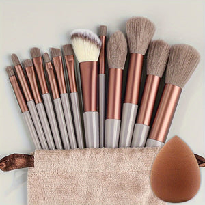 Makeup Brush Set Soft Fluffy Professiona Cosmetic Foundation Powder Eyeshadow Kabuki Blending Make Up Brush Beauty Tool Makeup Sponge Storag