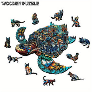 Wooden Jigsaw Puzzle, Wooden Puzzles For Adults, Animal Shaped Puzzles, Magic Puzzles, Unique Irregular Shaped Wood Puzzles