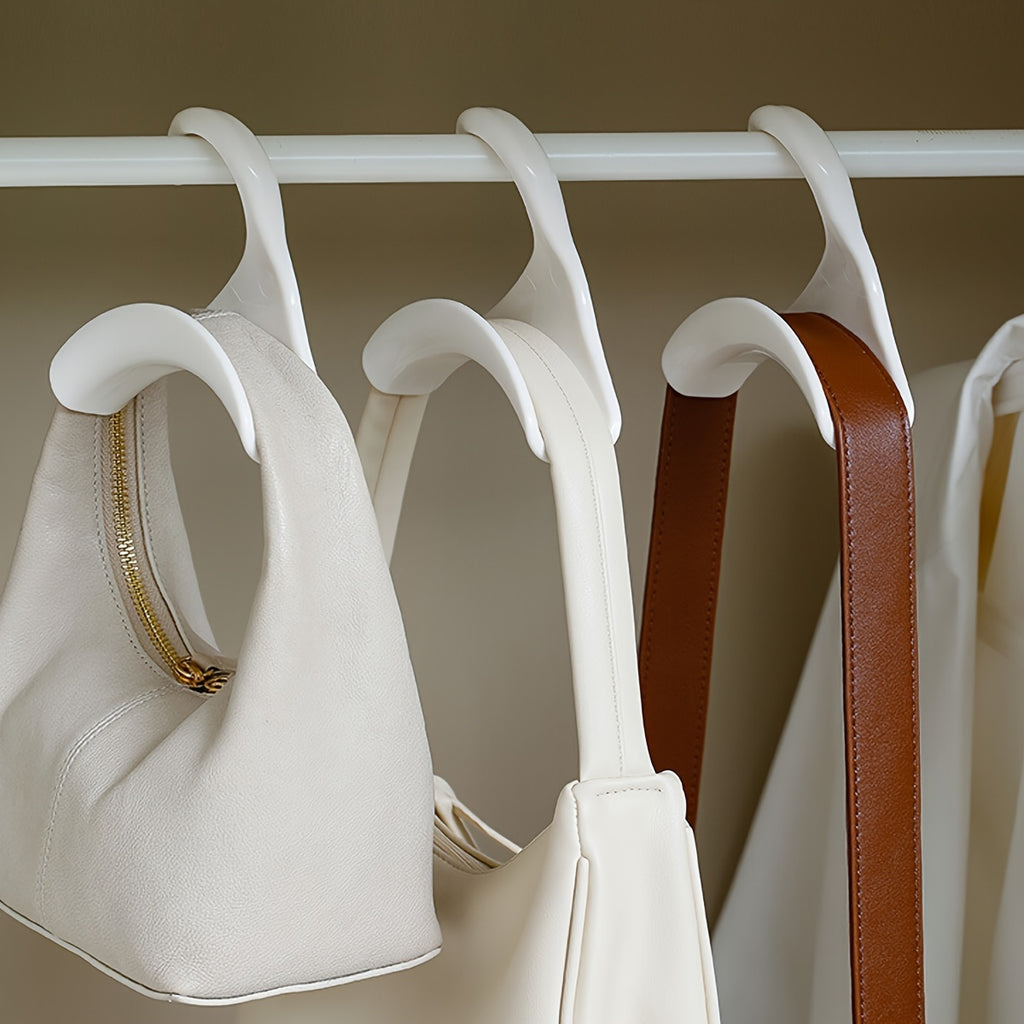 10pcs/Pack Heavy-Duty Purse Hooks - Sturdy Handbag Hangers with Anti-Slip Backing for Closet, Tote Bag, Backpack, Belt, Scarves, and Hat Org