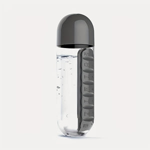 Innovative 2-in-1 Medicine and Water Bottle: Portable, Secure Pill Storage for Hydration On-the-Go, Perfect for Travel & Outdoor