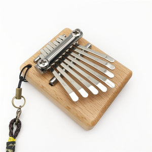 Authentic 8-Key Kalimba Thumb Piano - Handcrafted Beech Wood Music Instrument