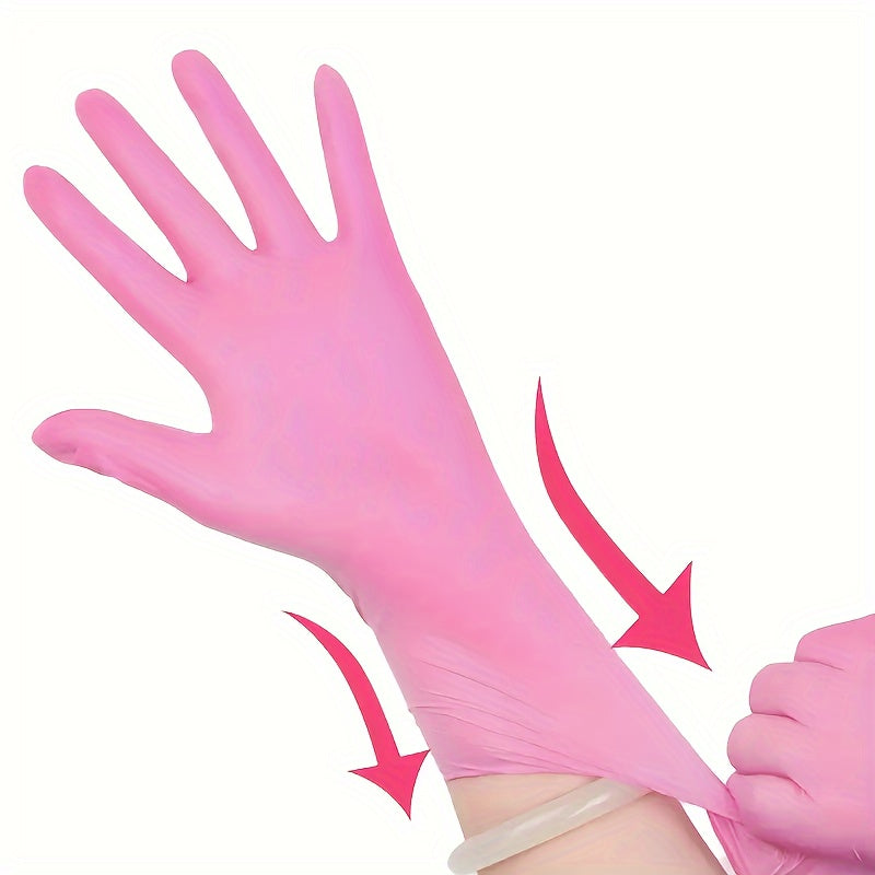 20/50/100pcs Disposable Nitrile Gloves, Waterproof, Latex Free, Powder Free And Durable, Suitable For Home And Kitchen Cleaning, Household C