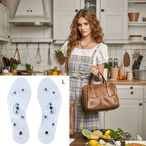 2pcs Acupressure Magnetic Foot Massager - and Improve Circulation with Reflexology Acupoint Mask Pad Insoles