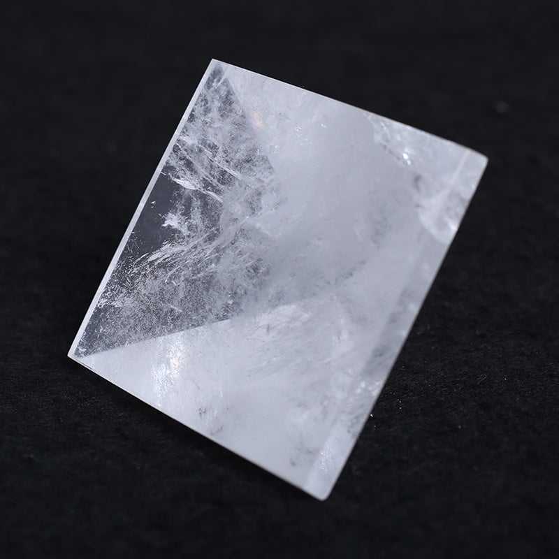 Pyramid-Finest Big Clear Crystal Gemstone 2.36\ Carved Pyramidal Crystal Healing Crafts