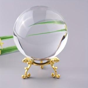 1pc Creative Transparent Crystal Ball - Perfect for Modern Home Decor & Office Decorations!