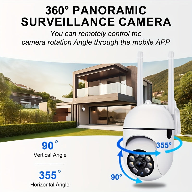 4pcs 1080p Wireless High-definition Intelligent Security Cameras - Reliable Wi Fi, Advanced Pan/tilt/zoom, Crystal Clear Color Night Vision,