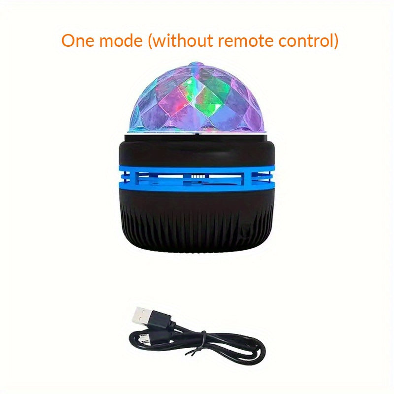 1pc Starry Projector Light With 7 Color Patterns & Remote Control, LED Mini Star Light, Multifunctional Polar Projector Night Light For Bedr