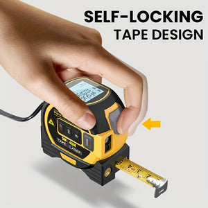 1pc Laser Tape Measure 3 In 1 Digital Tape Measure High Precision  Laser Rangefinder Steel Tape Measure