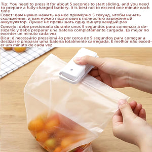 1pc Snack Sealer Small Mini Plastic Sealer Packaging Household Plastic Bag Food Preservation Vacuum Sealer For Hotel/Commercial for hotels,