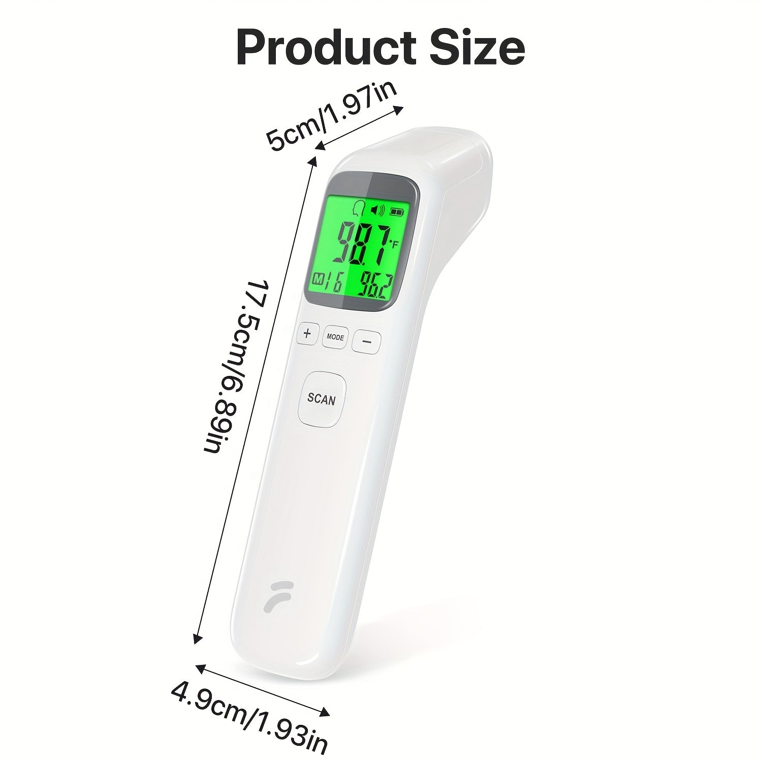 Thermometer for Adults, Fever Alert and 32 Set Memory Recall, No-Touch Forehead Thermometer with Object Mode Function, Instant Accurate Reading Digital Thermometer for Use