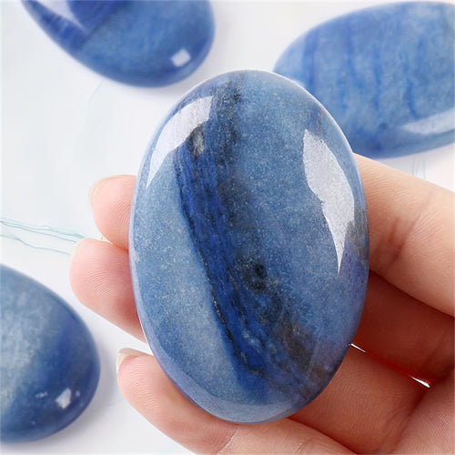 Natural Crystal Various Oval Palm Stones,Used For Alleviating Anxiety Pocket Massage Worry Stone,Natural Polishing Energy Stone Crystal Decor