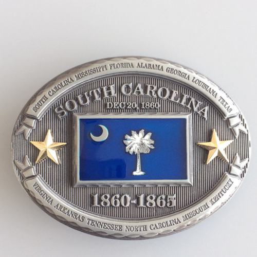 New Vintage South Carolina State Flag Belt Buckle US Local Shipping