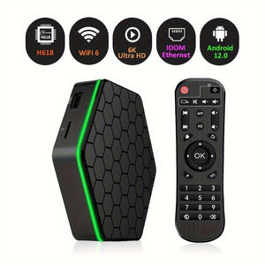 1pc, Android 12 TV BOX T95Z PLUS US Plug, H618 Dual Wifi 32G/64G Quad Core Cortex A53 Support 8K 4K BT Media Player Set Top Box (no I P T V)