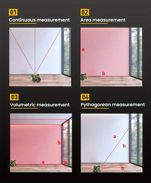 1pc Laser Tape Measure 3 In 1 Digital Tape Measure High Precision  Laser Rangefinder Steel Tape Measure