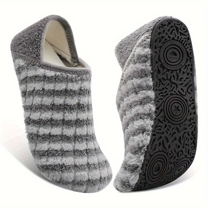 Fall Coziness Redefined: Women's Plush Lightweight Slip-On Flats – Sleek, Warm & Comfortable