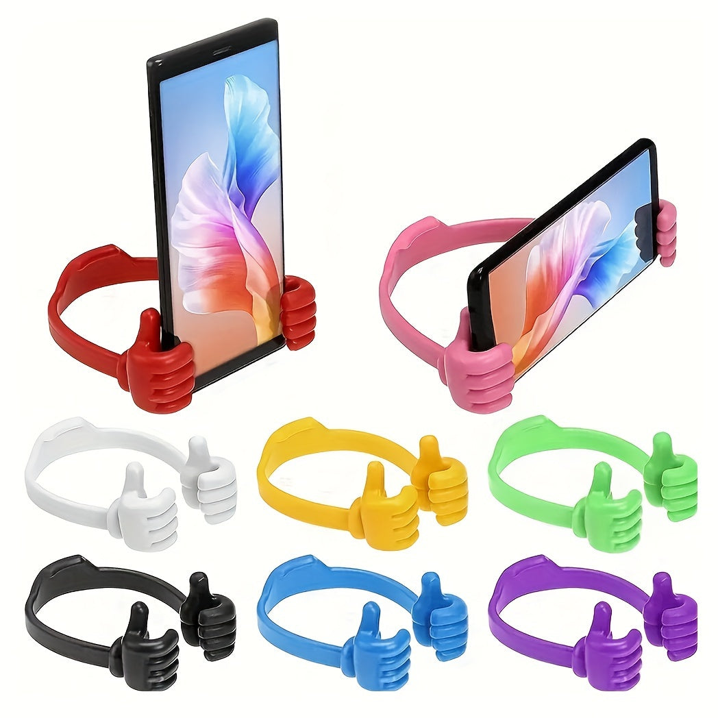 Thumbs Up Adjustable TPU Flexible Mobile Cell Phone Tablet Display Stand Holder Cradle For Mini Switch Desk Desktop Kitchen Home Office Trav