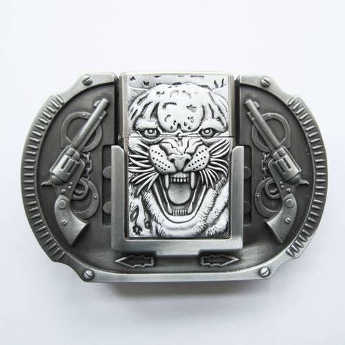 New Vintage Tiger Guns Lighter Belt Buckle US Local Shipping