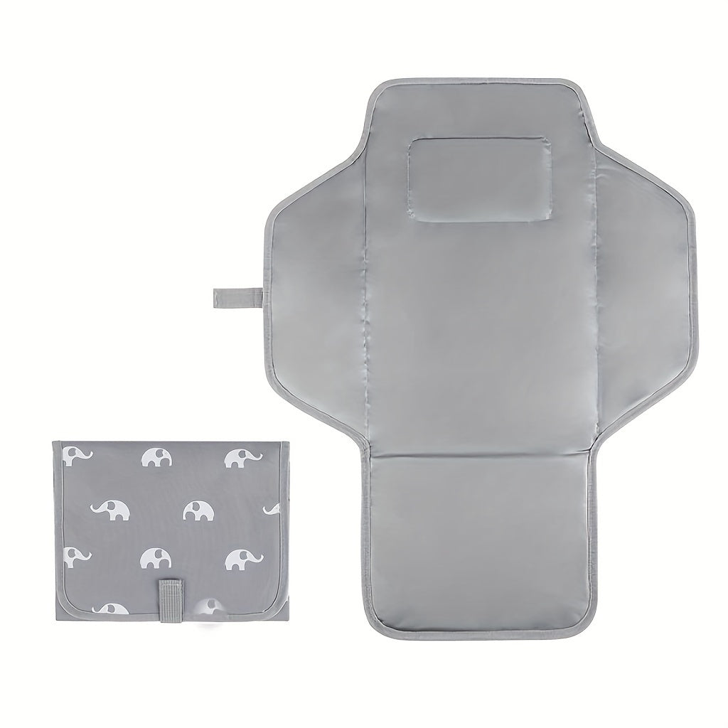 Portable & Foldable Changing Pad with Built-In Pillow - Reusable, Waterproof Polyester Diaper Changing Table for Travel - Compact Design with Sturdy Legs for Easy Maneuverability, Changing Pad for Nursery