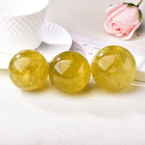 1PC Natural Topaz Ball Fashion Quartz Crystal Ball Gem Natural Stone Fecoration Home Decoration Healing Mineral DIY Gift