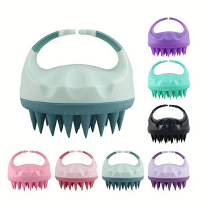 Soft Silicone Scalp Massager - Gentle Shampoo Brush for Deep Clean & Relaxing Head Massage, Perfect for Home Spa & Salon Use