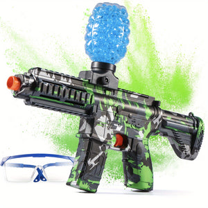 Exciting Electric Ball Blaster Toy For Kids And Adult High-Speed, Metallic Finish, Rechargeable With Safety Goggles