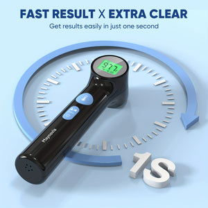 [Maynovia Thermometer] Maynovia Digital Thermometer | Accurate & Fast 1-Second Fever Detection With Alarm, Easy-to-Read LCD Display, Battery Operated - Ideal For Healthcare, All-Ages No-Touch Thermometer For Fever