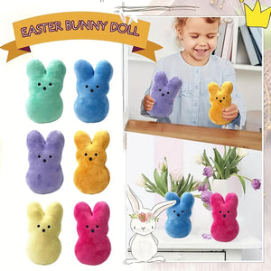 Akkun Plush Easter Bunnies 6-Pack - 13cm Adorable, Soft and Comforting Stuffed Animal Pillows for Festive Home Decor